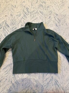 Universal Thread Forest Green Half-Zip Turtleneck Sweater